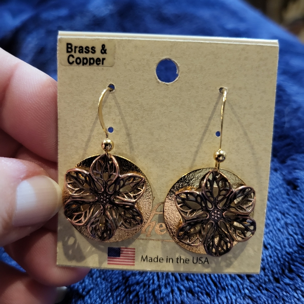 New Copper Dangle Earrings